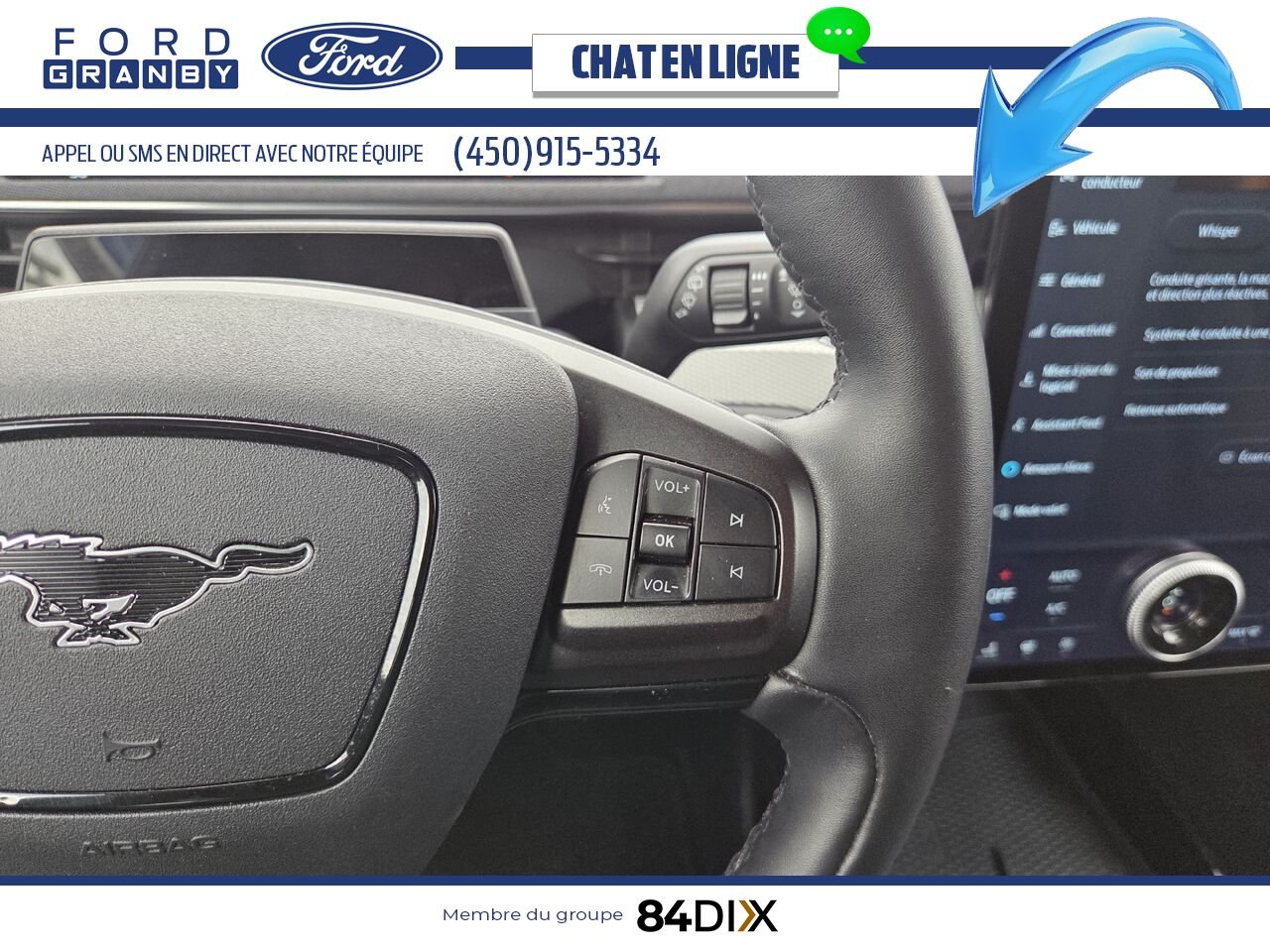 Ford Mustang Mach-E 2022 Blanc Granby - photo #15