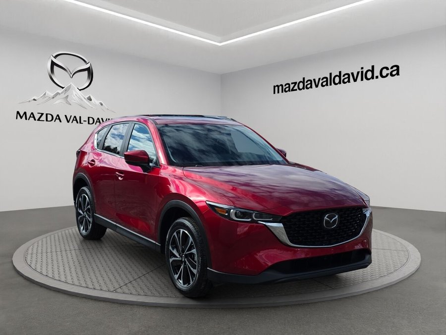Mazda CX-5 Gs, awd, Toit ouvrant, volant et rétroviseurs chauffants, hayon électrique 2025 Rouge vibrant cristal métallisé