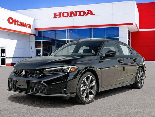Honda Civic hybride berline 2026 2026 Noir cristal nacré