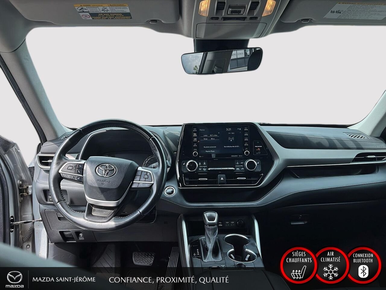 2022 Toyota Highlander XLE | TOIT OUVRANT | CUIR | AWD | Silver Saint-Jérôme - photo #23