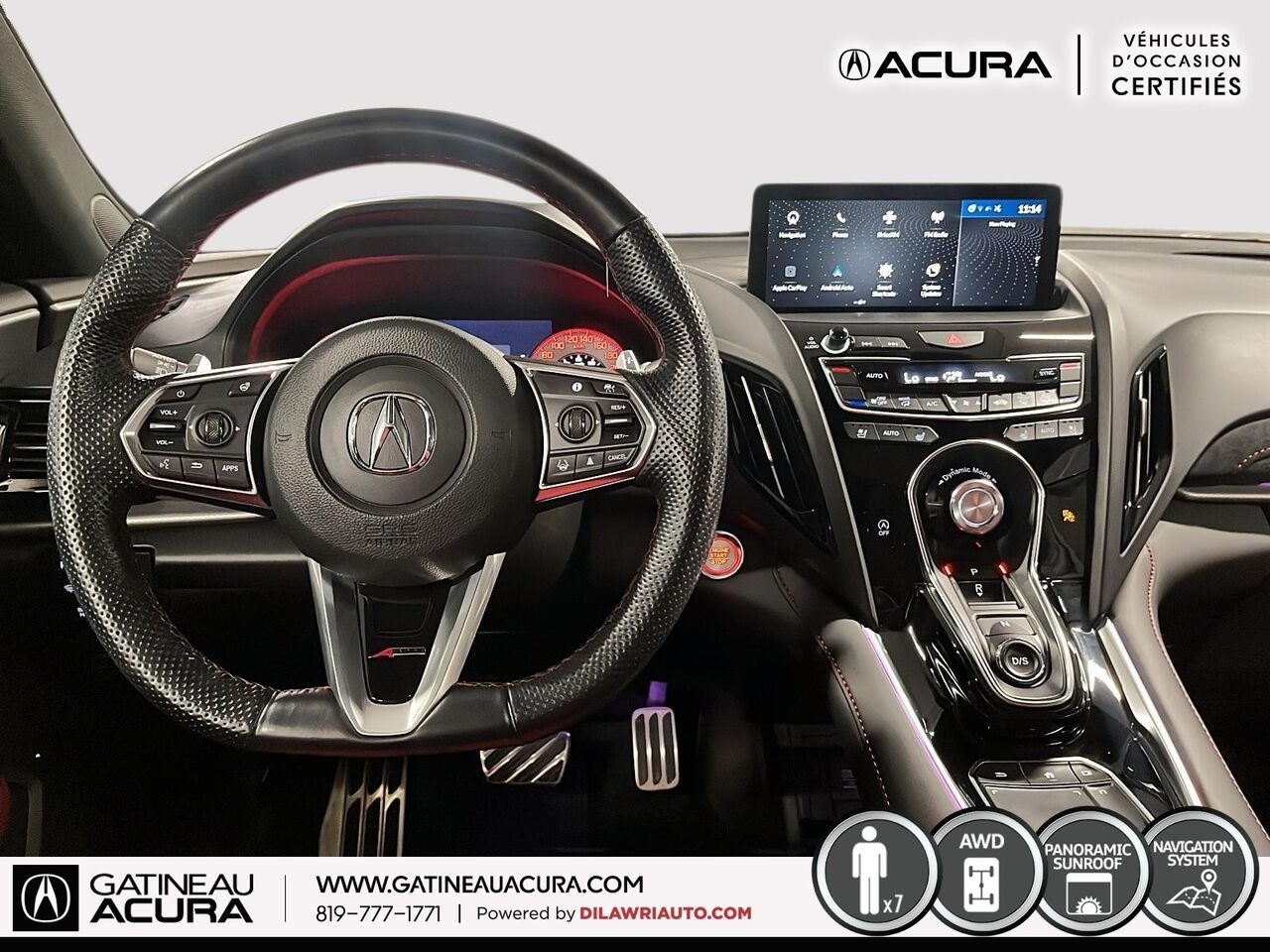 2023 Acura RDX A-Spec SH-AWD Black Gatineau - photo #2
