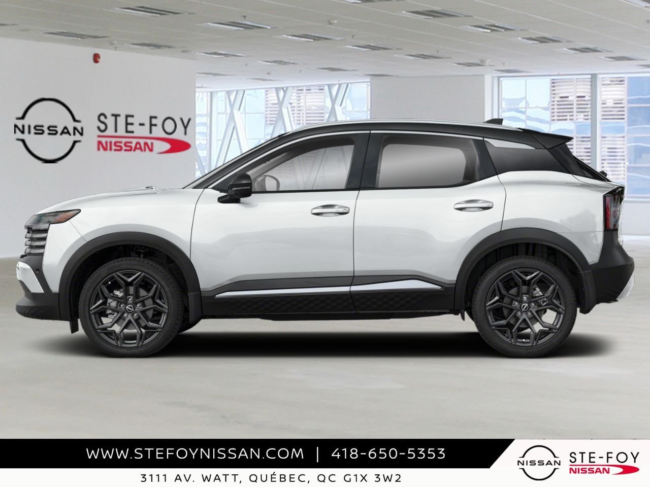NISSAN Kicks 2026 Blanc d'Aspen triple couche/Noir intense Saint-Eustache - photo #1