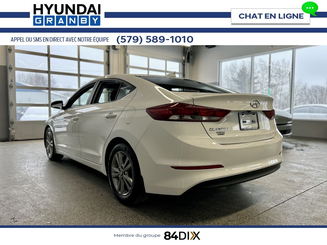 2018 Hyundai Elantra White Granby - photo #4