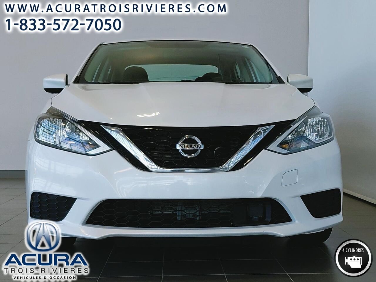 Nissan Sentra SV 2018 Blanc Trois-Rivières - photo #2