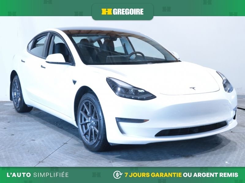 Tesla Model 3 821918 | Standard Range Plus AUTO AC CUIR TOIT NAV CAM RECU 2021 Blanc Laval - photo #0