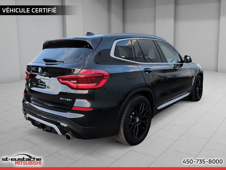 BMW X3 X3 xDrive30i EXECUTIVE PACKAGE-CUIR-TOIT PANO-SIÈGES CHAUFFANTS 2019 Noir