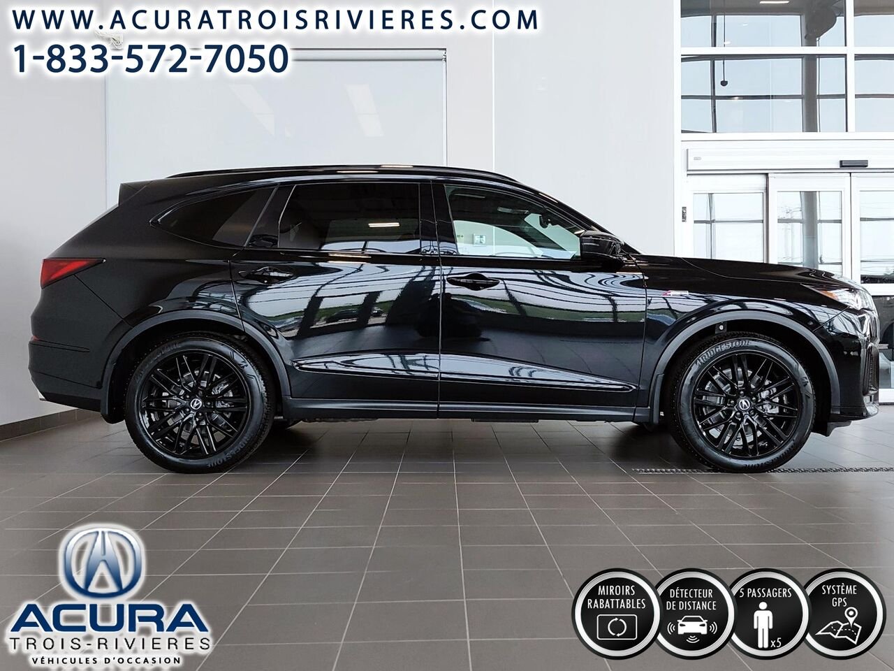 Acura MDX PLATINUM ELITE 2025 Noir Trois-Rivières - photo #2