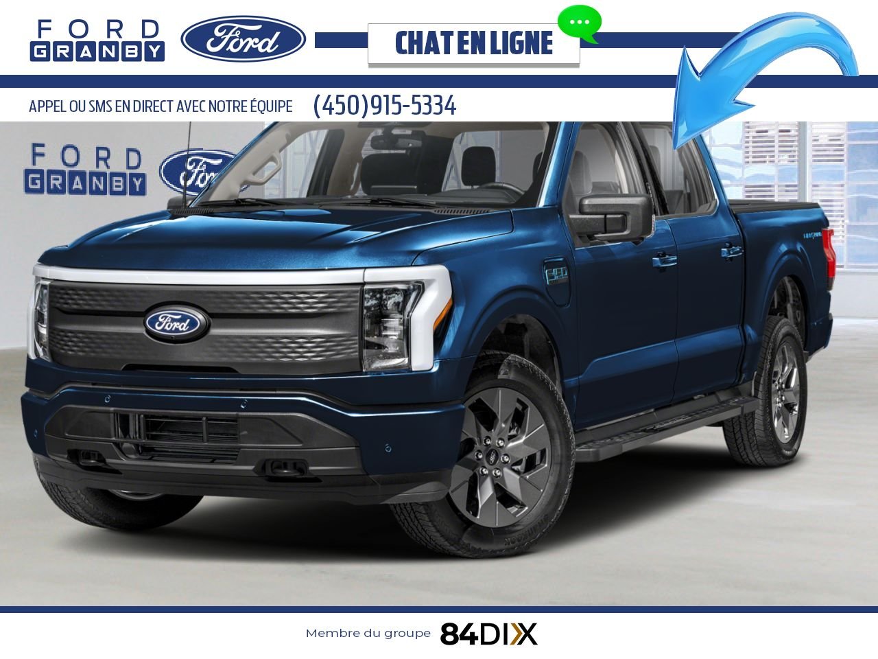 2025 Ford F-150 Lightning Antimatter Blue Metallic Granby - photo #0