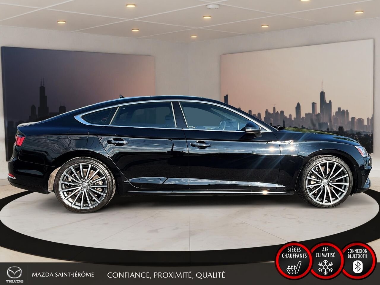 Audi A5 Sportback 2019 Noir Saint-Jérôme - photo #4