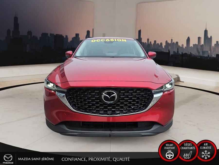 2025 Mazda CX-5 GS | CUIR | AWD | MAGS | Red