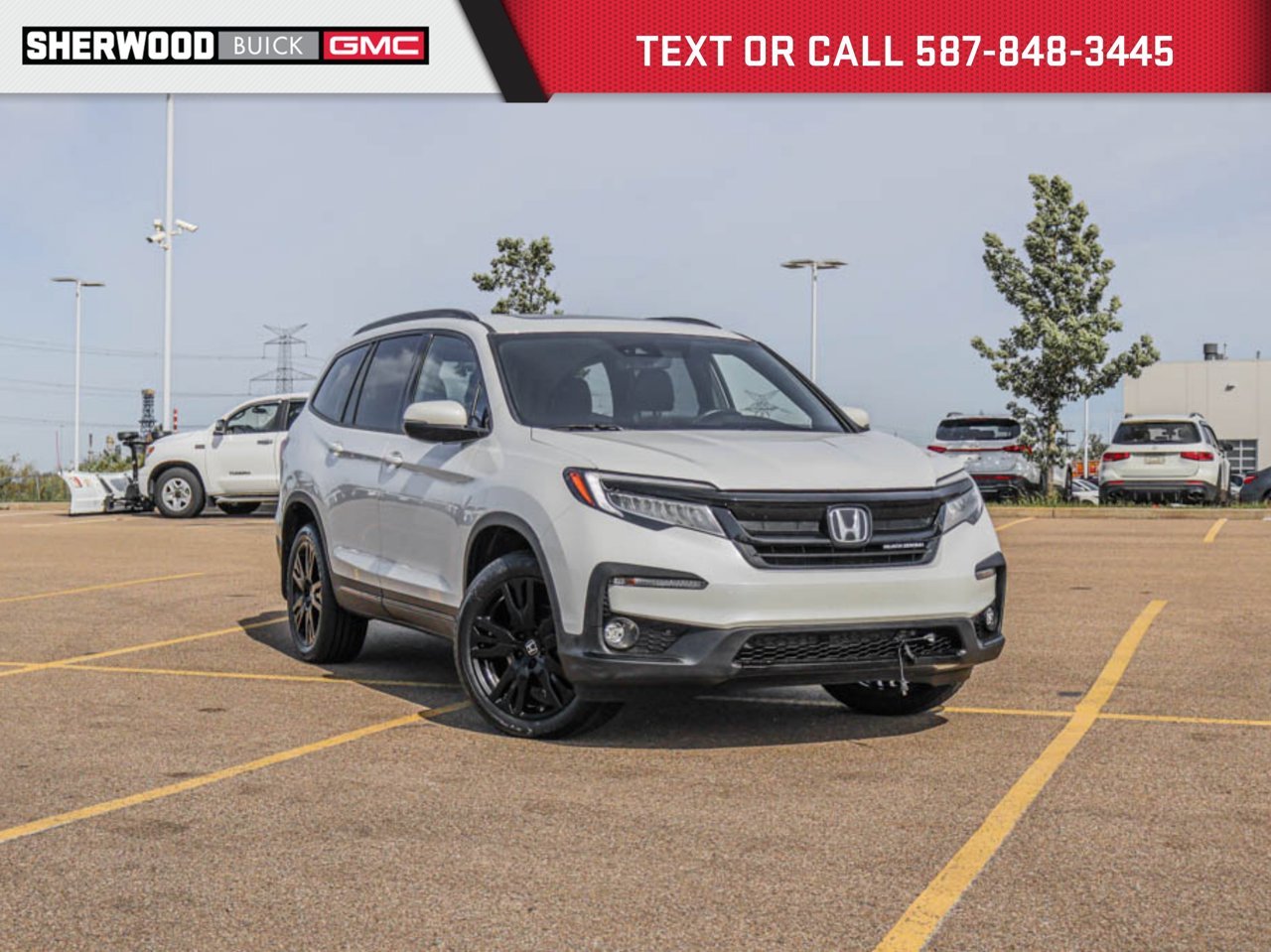 2022 Honda Pilot Black Edition AWD White Sherwood Park - photo #0