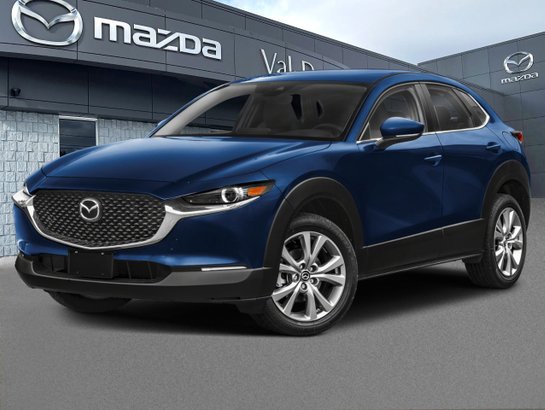 Mazda CX-30 2.5 S Kuro AWD, Toit ouvrant, Sièges en similicuir, Barre de toit peintes 2026 Bleu cristal foncé mica