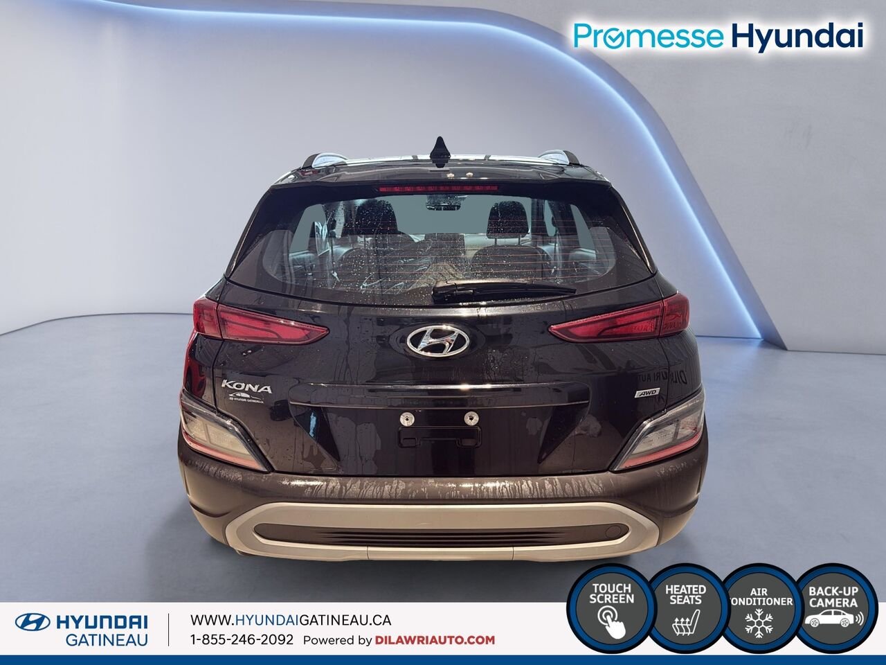Hyundai Kona 2.0L Essential *** awd , sieges chauffant , certifier *** 2022 Noir Ottawa & Gatineau - photo #2