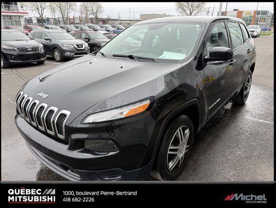 Jeep Cherokee Sport Traction avant, Attache remorque 2015 Noir