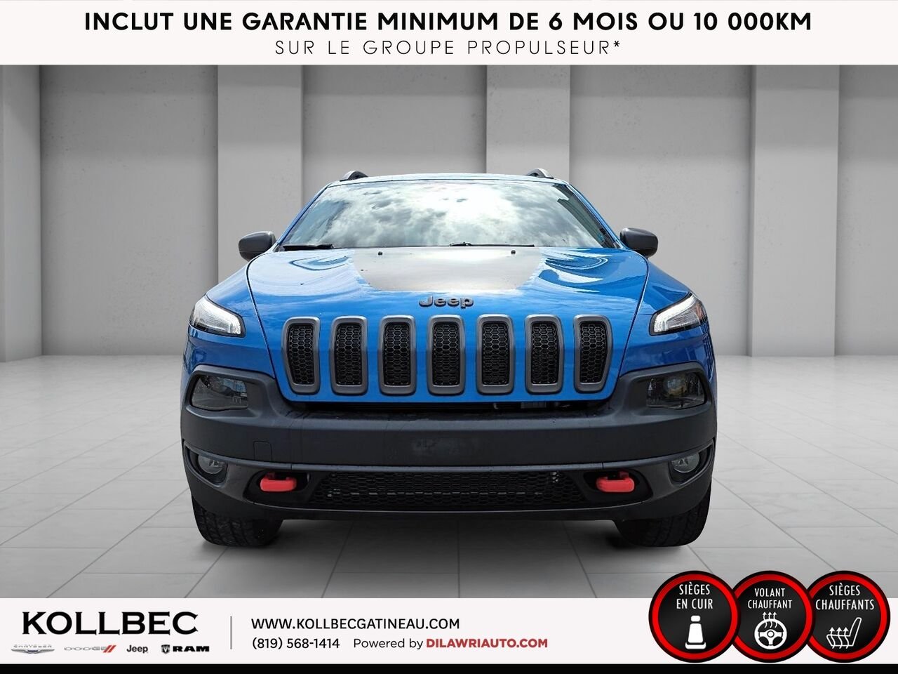 2018 JEEP CHEROKEE 24121 | Trailhawk 4x4 Blue Gatineau - photo #10