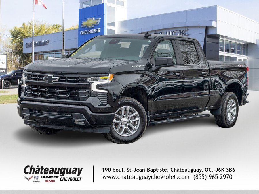 Chevrolet Silverado 1500 RST cabine multiplace 4RM 157 po 2023 Noir