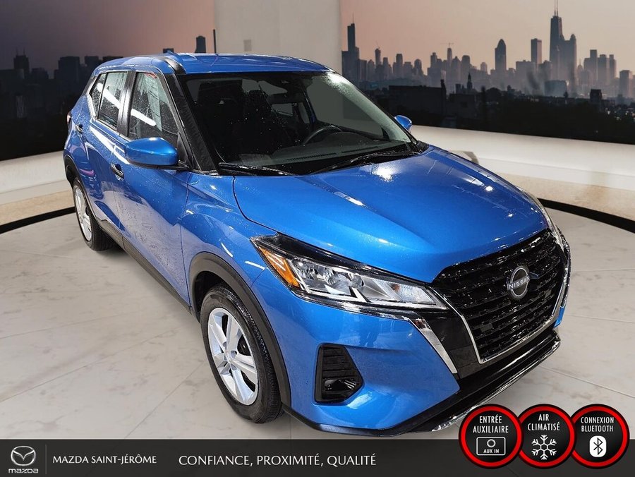 NISSAN KICKS S AUTOMATIQUE | A/C | 2024 Bleu