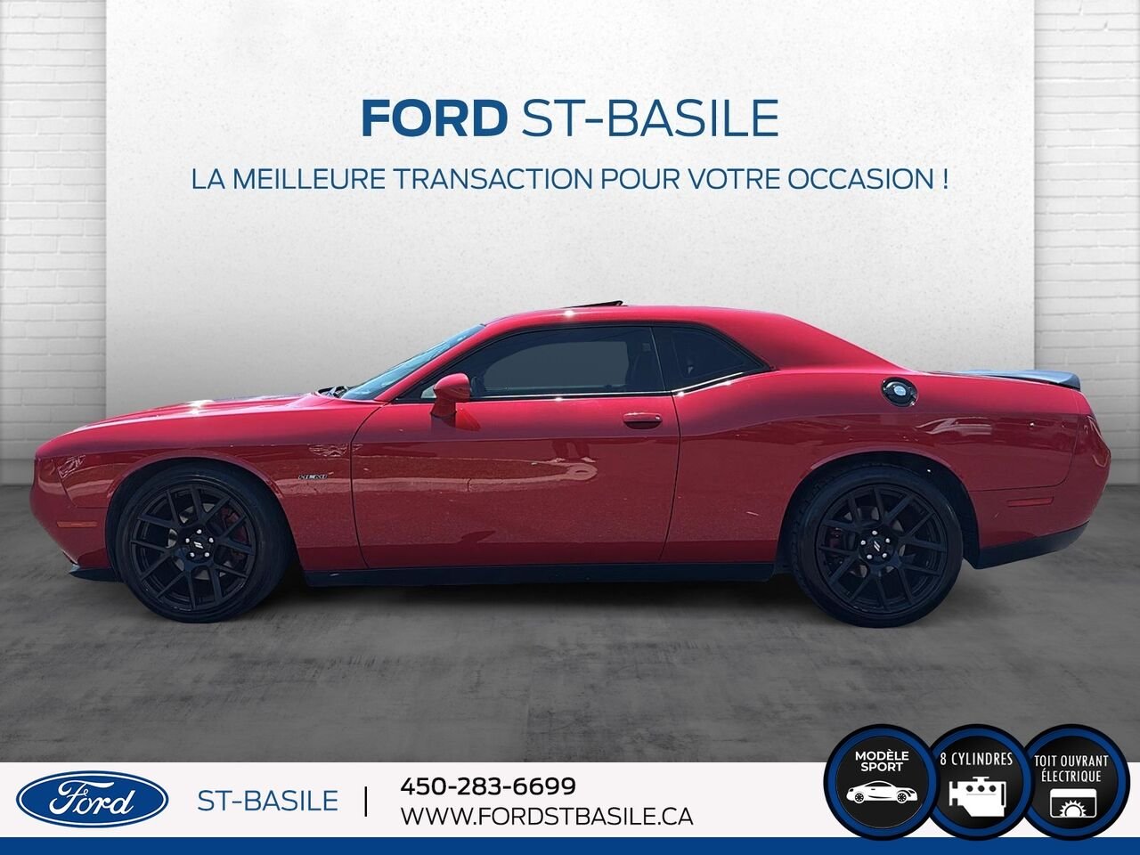 2017 DODGE CHALLENGER Red Saint-Basile-le-Grand - photo #2