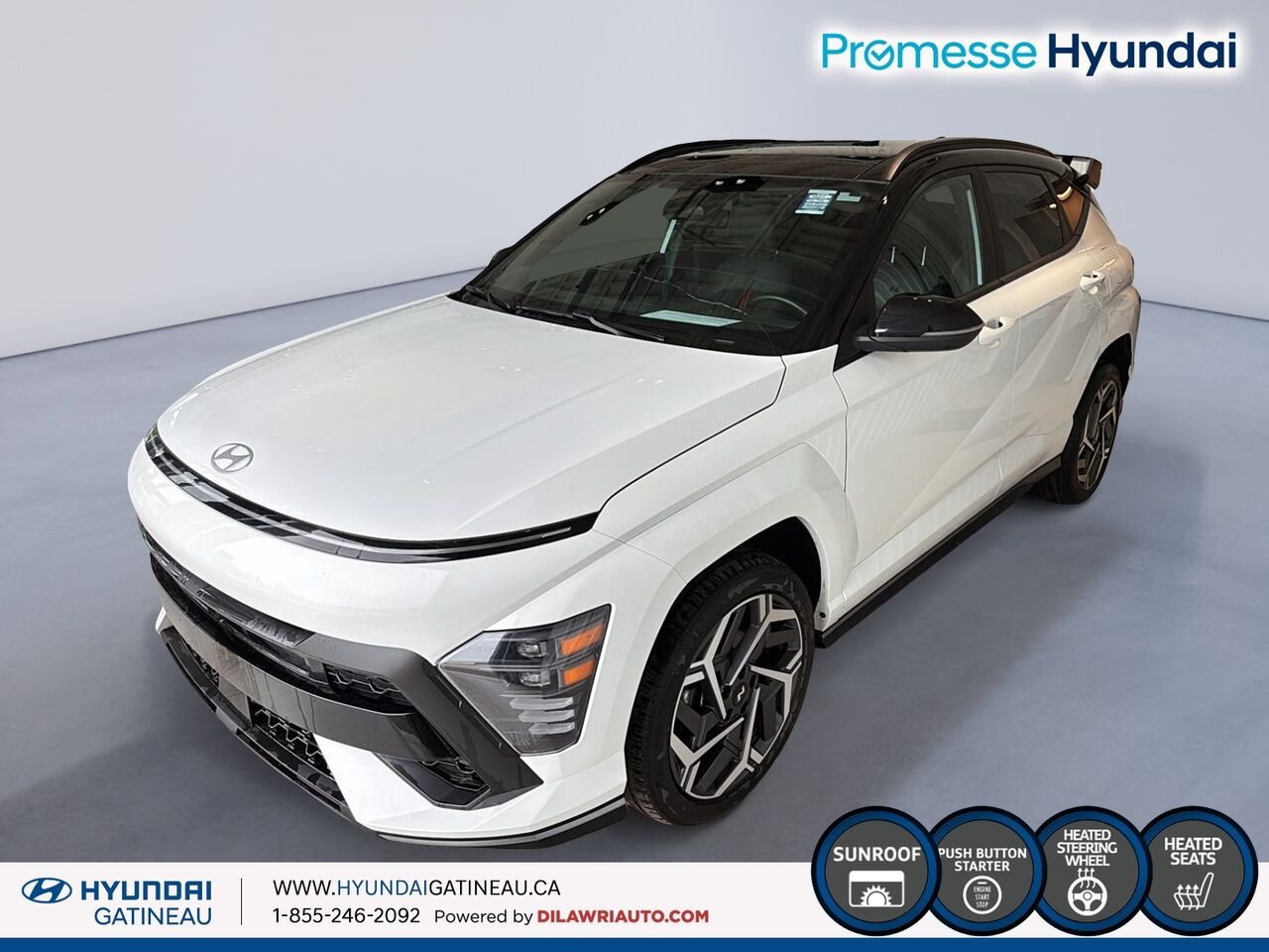 2024 Hyundai Kona White Gatineau - photo #0