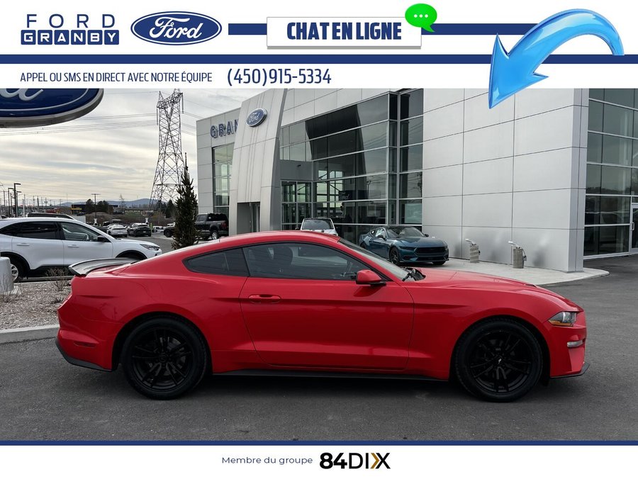 Ford Mustang EcoBoost à toit fuyant 2018 Rouge