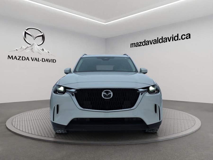 2024 Mazda CX-90 hybride rechargeable GS-L AWD, Volant chauffant, Toit ouvrant panoramique, Sièges en cuir White
