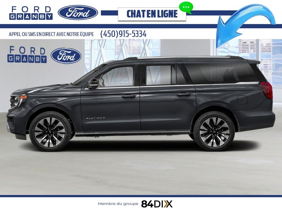 Ford Expedition Platinum Max 4x4 2026 Noir agate métallisé
