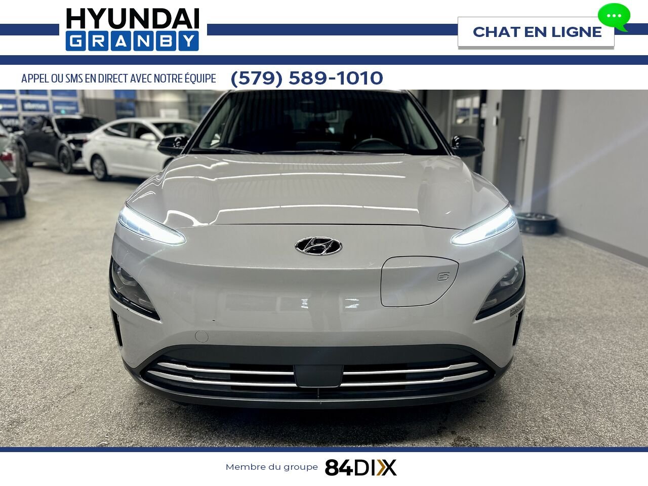 Hyundai Kona électrique 2023 Gris Granby - photo #2