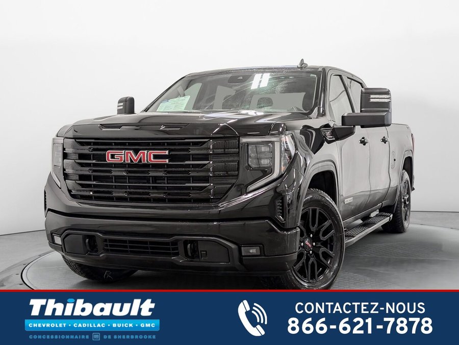 GMC SIERRA 1500 4WD CREW CAB PICKUP Elevation 3.0L Diesel volant et Sièges Chauffants 2024 Noir