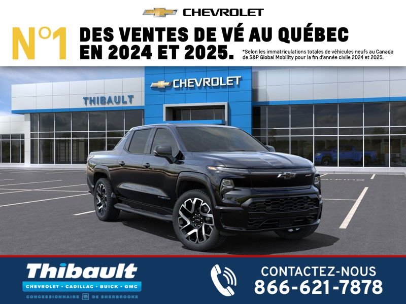 CHEVROLET Silverado EV RST à autonomie prolongée à cabine multiplace e4RM 2025 Noir