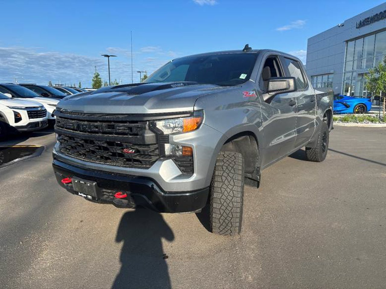 2024 Chevrolet Silverado 1500 4WD Crew Cab 147 Custom Trail Boss Grey Sherwood Park - photo #2
