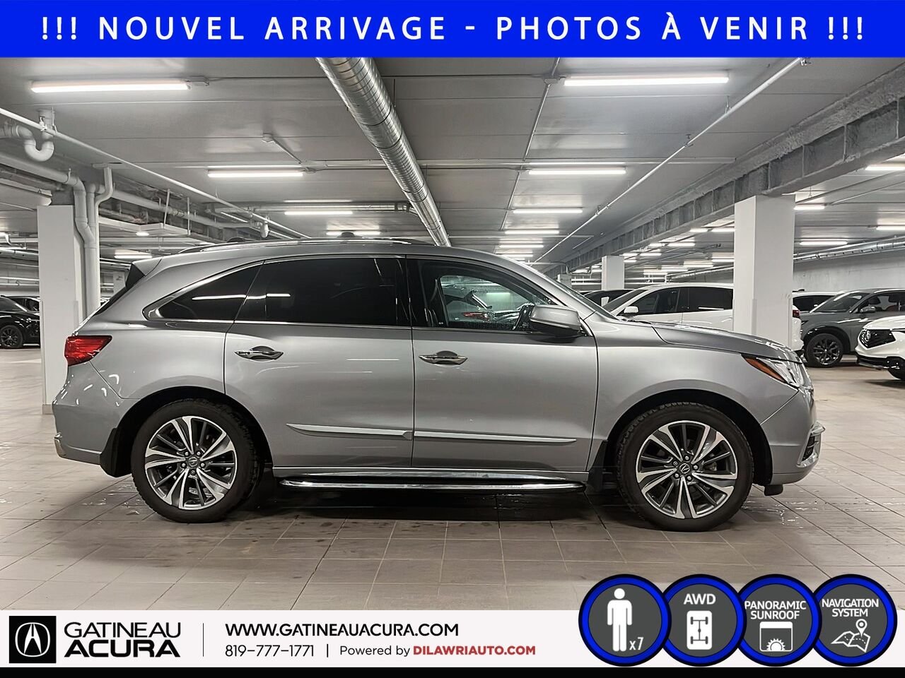 Acura MDX Élite SH-AWD 2017 Argent Gatineau - photo #3