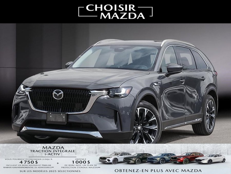 Mazda CX-90 hybride rechargeable 2025 2025 Gris mécanique métallisé