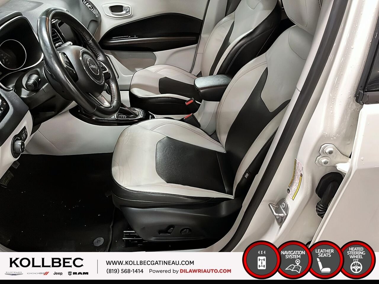 2018 JEEP COMPASS Limited 4x4 White Ottawa & Gatineau - photo #22