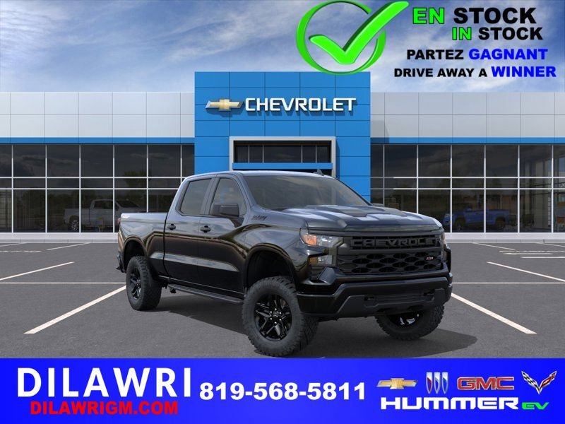 2026 CHEVROLET Silverado 1500 Custom Trail Boss cabine multiplace 4RM 157 po BLACK Gatineau - photo #0