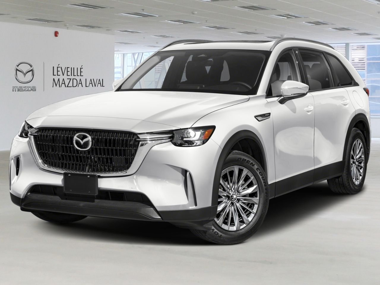 Mazda CX-90 hybride rechargeable GS-L TI 2026 Blanc rhodium métallisé Laval - photo #0