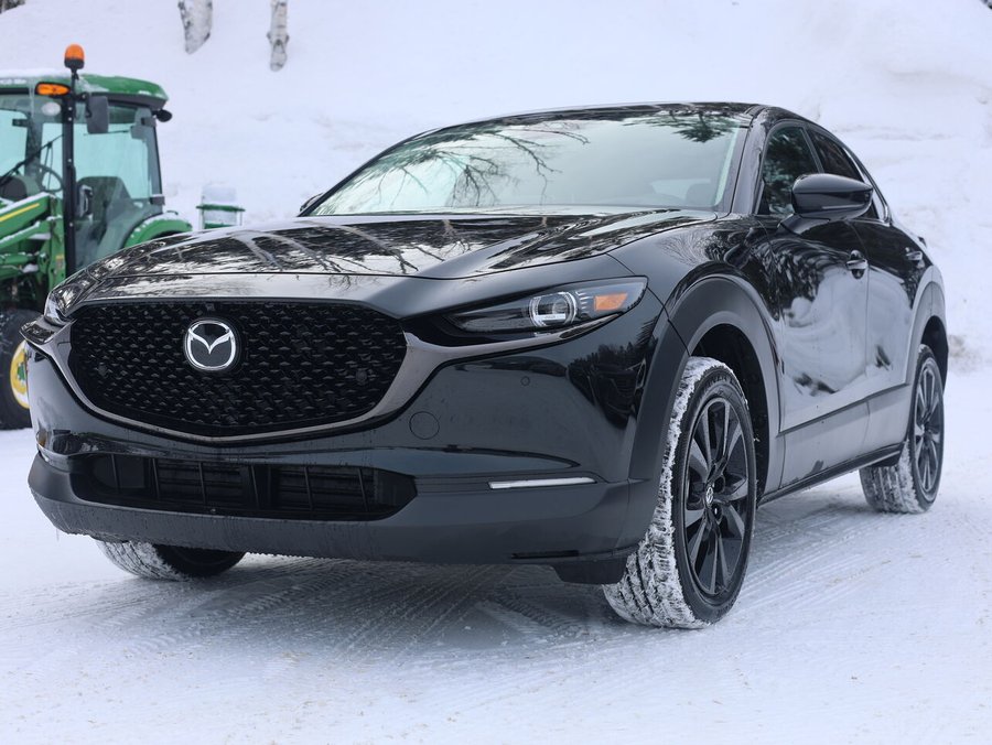 Mazda CX-30 GT turbo, awd, toit ouvrant, Écran 360 degré, Navigation, chargeur sans fil pour cellulaire 2025 Noir de jais mica
