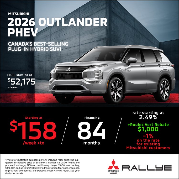 Rallye mitsubishi PROMO Mai OUTLANDER PHEV 2026 EN 1 1