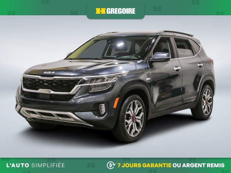 Kia Seltos 720583A | SX Turbo AWD AUTO AC CUIR TOIT NAV MAGS CAM RECUL 2023 Gris Laval - photo #2