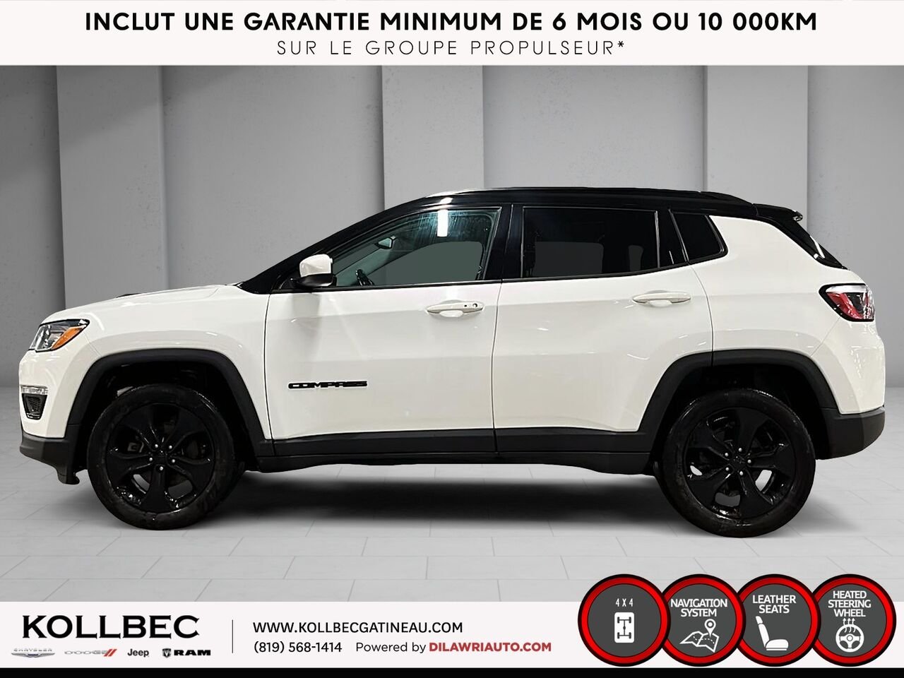2020 Jeep Compass 25571 | NORTH AWD White Gatineau - photo #17