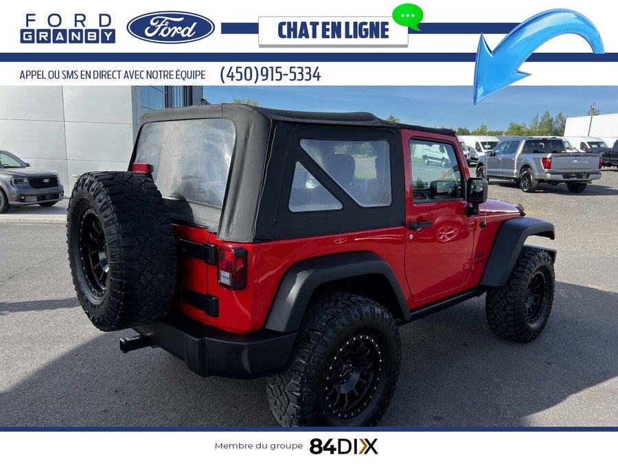 Jeep Wrangler 4 RM 2 portes Sport 2017 Rouge