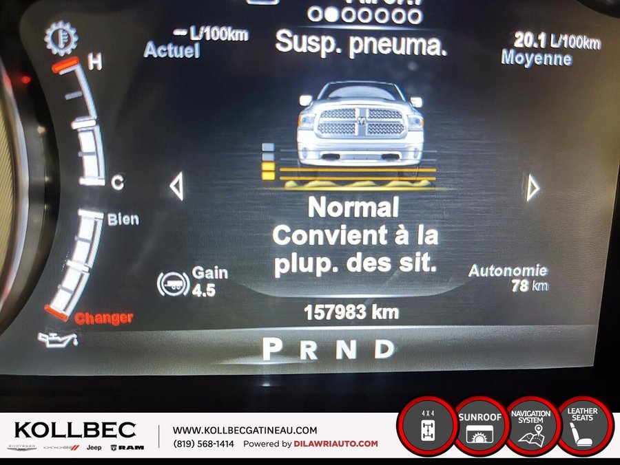 Ram 1500 *** AIR SUSPENSIONS + TOIT + NAVIGATION *** 2018 Blanc