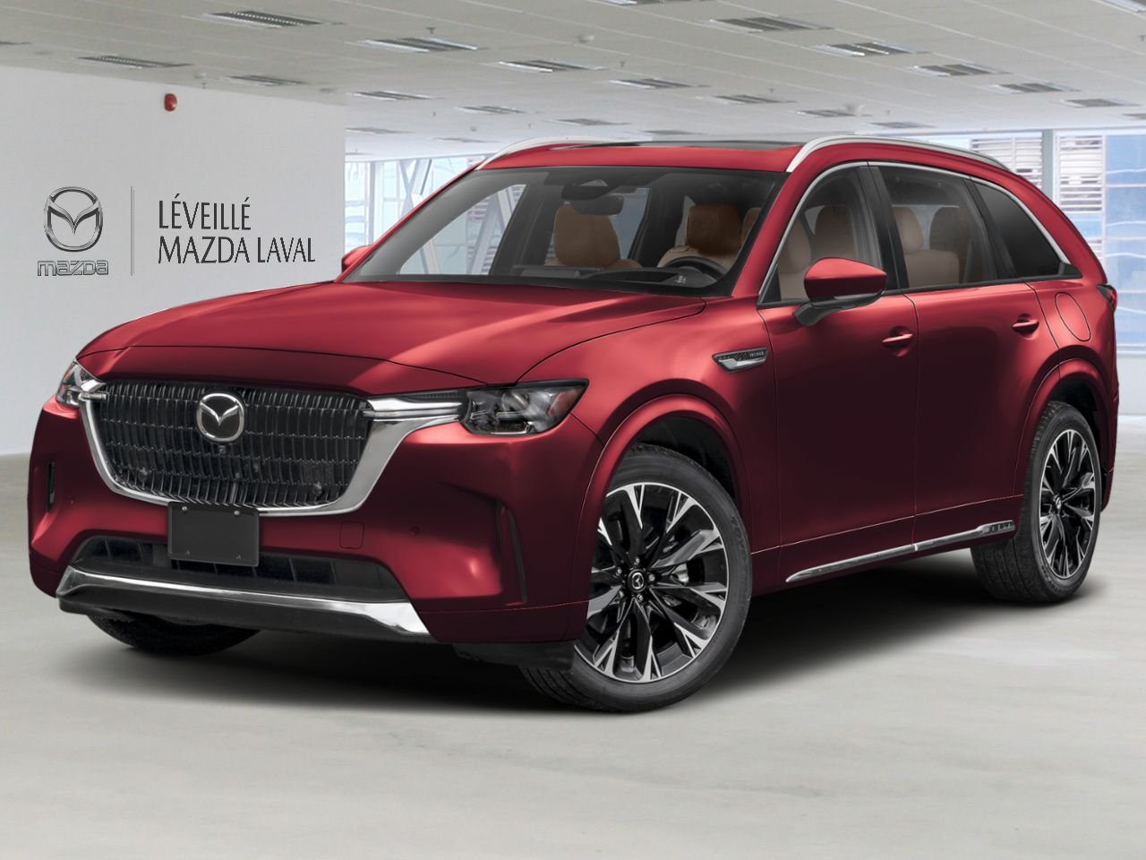 Mazda CX-90 hybride léger Signature TI 2026 ROUGE ARTISANAL MÉTALLISÉ-BLANC PUR Laval - photo #0
