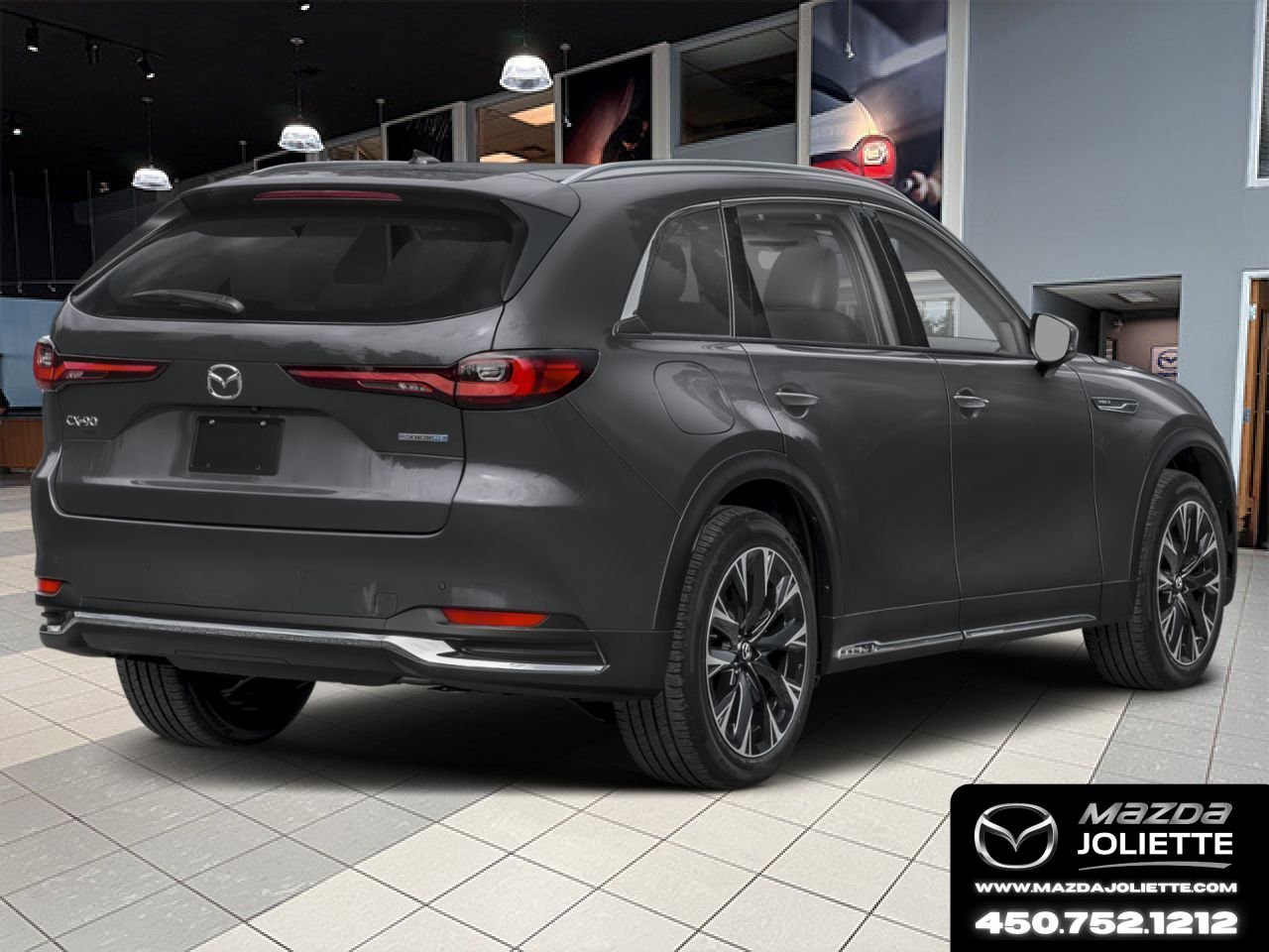MAZDA CX-90 hybride rechargeable 2026 Gris mécanique métallisé Notre-Dame-des-Prairies - photo #2