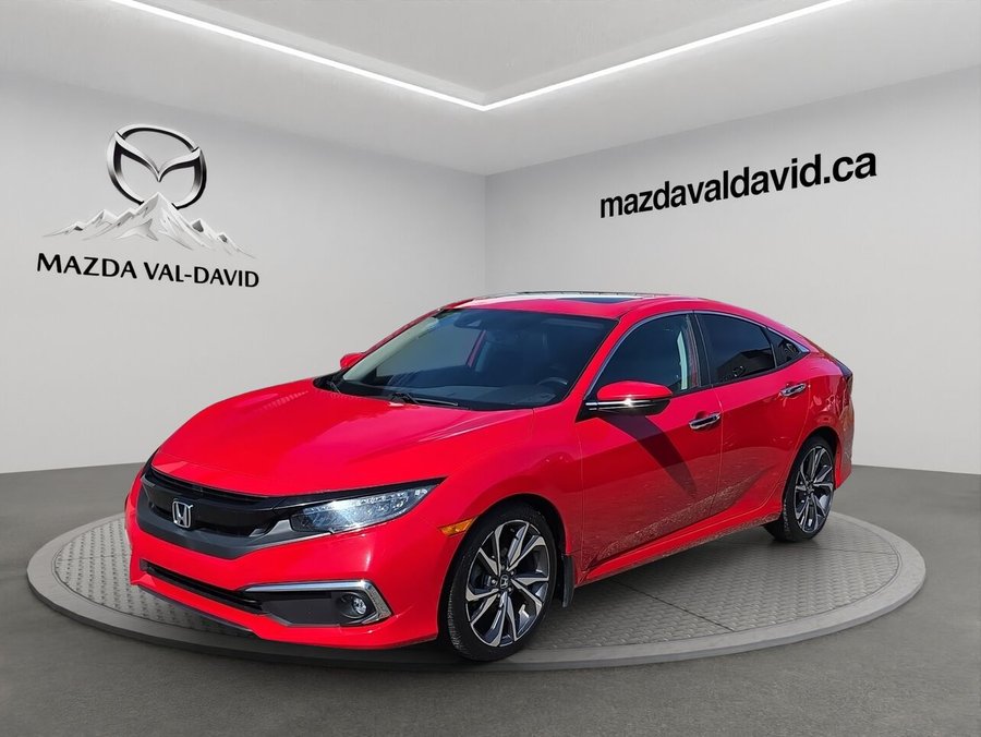 2020 Honda Civic Berline Tourisme CVT, Navigation, Toit ouvrant, Apple Carplay Red