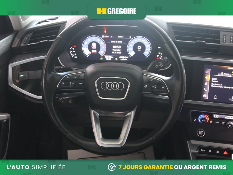 Audi Q3 822338 | Komfort AWD AUTO A/C MAGS CUIR TOIT CAM RECUL BLUE 2022 Blanc Laval - photo #24