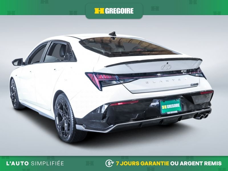 Hyundai Elantra 729693 | N Line Ultimate AUTO AC CUIR TOIT NAV GR ELEC MAGS 2025 Blanc Laval - photo #5