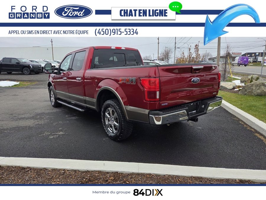 Ford F-150 LARIAT SuperCrew 4RM caisse de 6,5 pi, V6 3.5 EcoBoost 2019 Rouge
