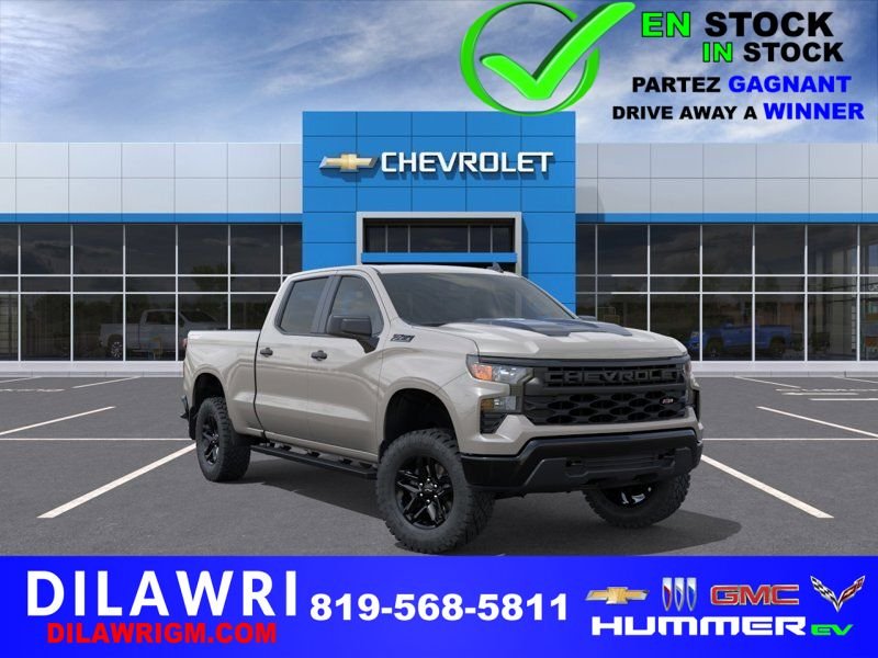 2026 CHEVROLET Silverado 1500 Custom Trail Boss cabine multiplace 4RM 157 po WHITE SANDS Gatineau - photo #0