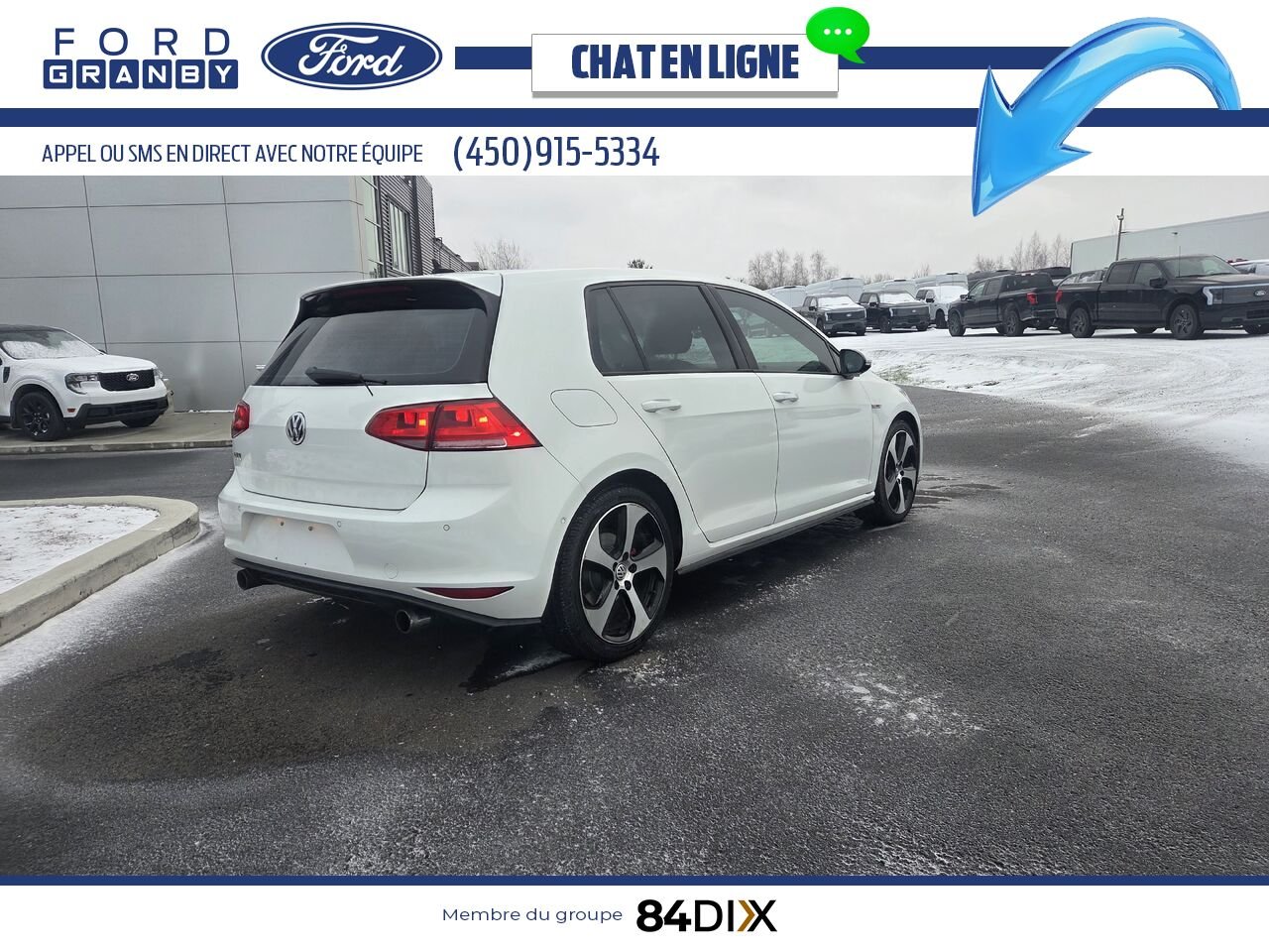 2016 Volkswagen Golf GTI White Granby - photo #6