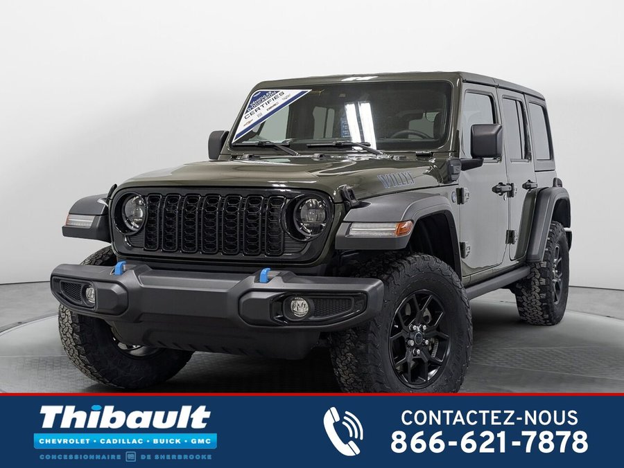 Jeep WRANGLER 2024 JEEP Wrangler4XE 4 door Willys PHEV 2024 Vert